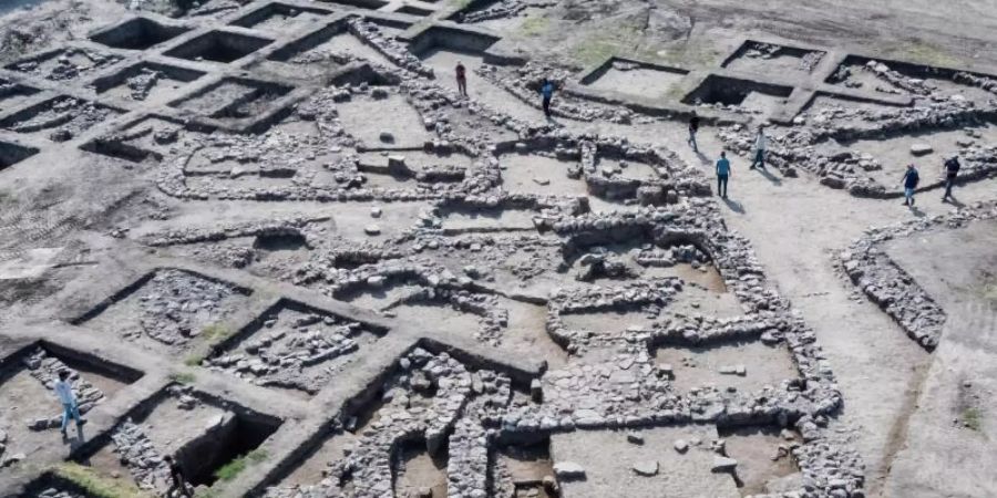 Die Stadt ist planvoll angelegt worden. Foto: Assaf Peretz/Israel Antiquities Authority/dpa