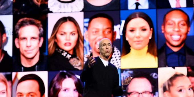 Quibi-Gründer Katzenberg auf der CES 2020 Quibi-Gründer Katzenberg auf der CES 2020