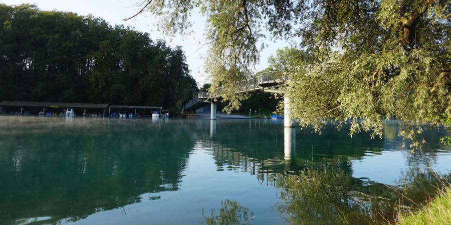 Der Stägmattsteg bei Wohlen.