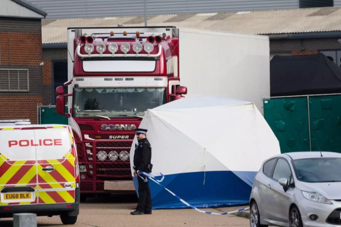 Am Mittwoch wurden 39 Tote in diesem LKW in Essex (GB) entdeckt. LKW