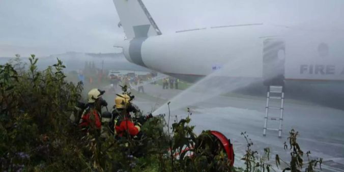 Blaulicht-Übung Flughafen Belp