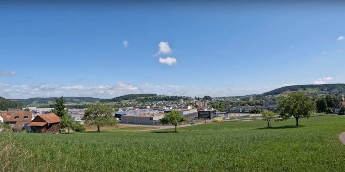 Die Stadt Winterhur im Sommer. winterthur mindestlohn