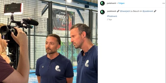 Marco Streller und sein guter Freund Flurin Lutz haben in Münchenstein eine Padel-Halle eröffnet. marco streller