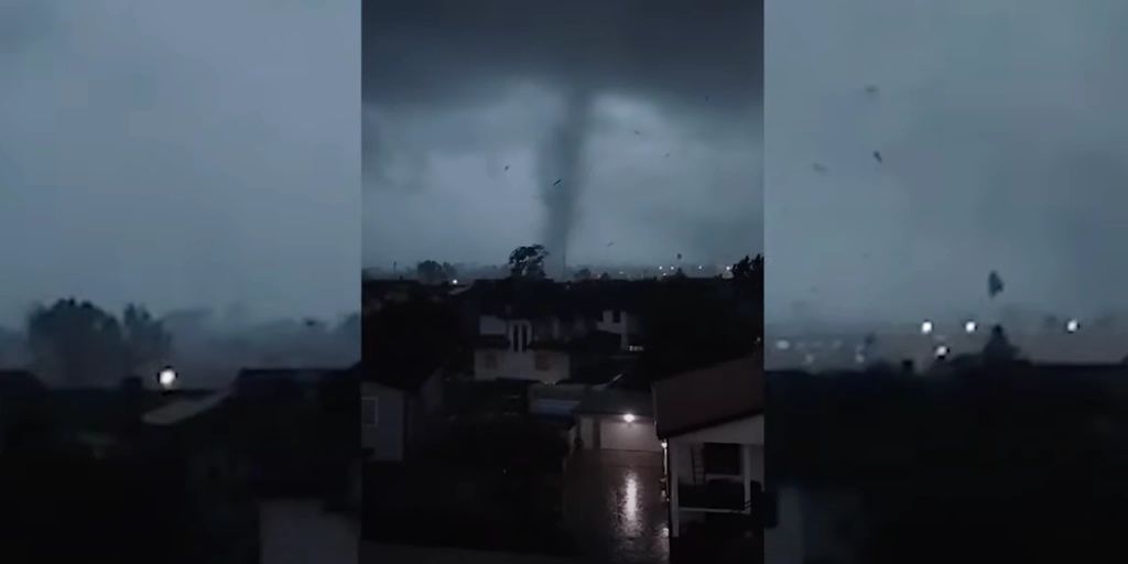 Tornado wütet über Mailand