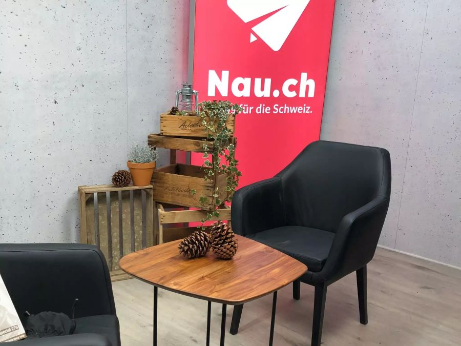 Im Nau.ch-Container fanden spannende Talks statt.