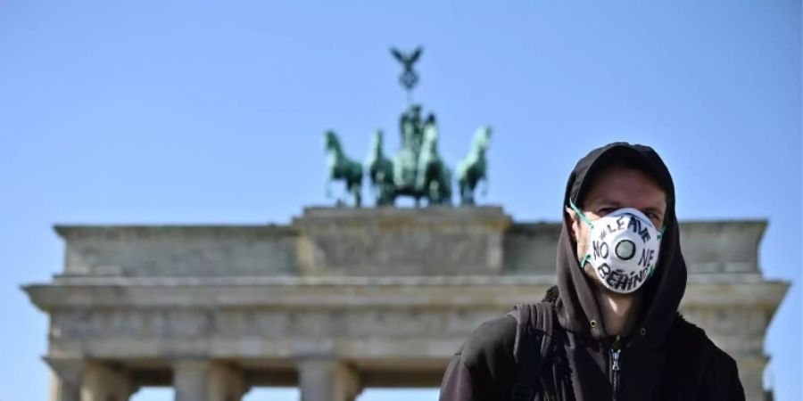 Maskenträger in Berlin