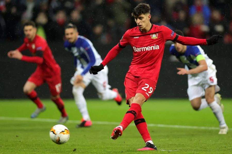 Kai Havertz (20-jährig, offensives Mittelfeld, Bayer Leverkusen) // Messi: «Seine Coolness vor dem Tor ist für so einen jungen Spieler extrem beeindruckend.»