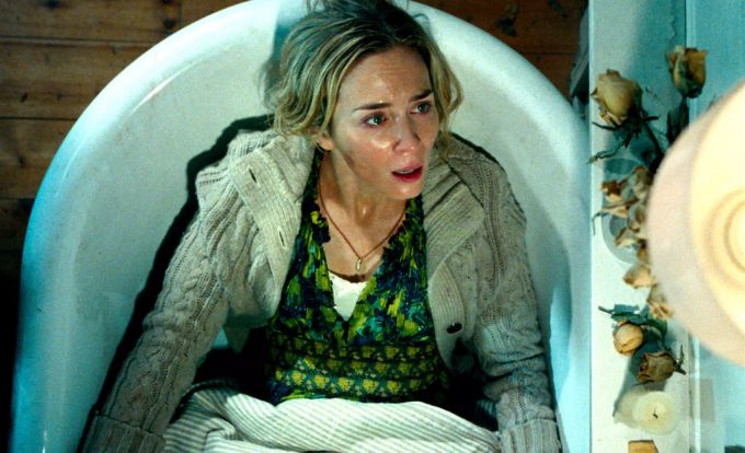 Emily Blunt, die Frau von Krasinsky in einer Szene von «A Quiet Place», Krasinskis Regie Debüt. A Quiet Place