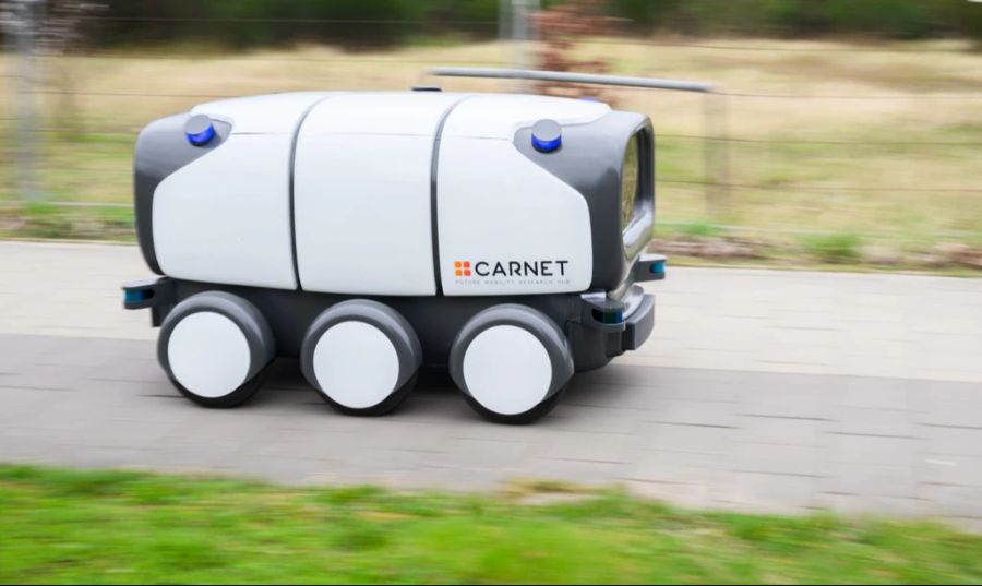 Künftig könnten Roboter Pakete ausliefern.