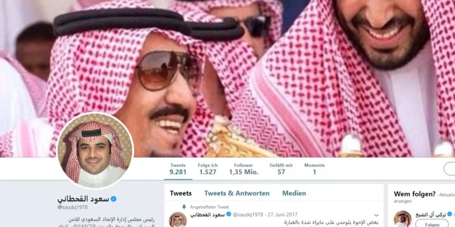 Al-Qahtani war ein Vertrauter des Königs Salman und des Kronprinzen Mohammed bin Salman. War er der Mann fürs Grobe?