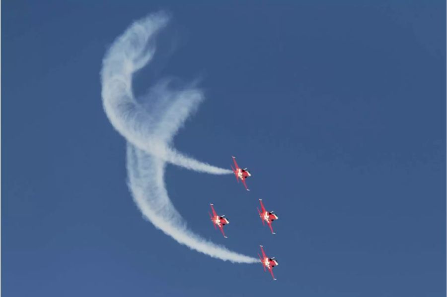 Patrouille Suisse am FIS Ski World Cup in Wengen im Januar 2018 - Keystone