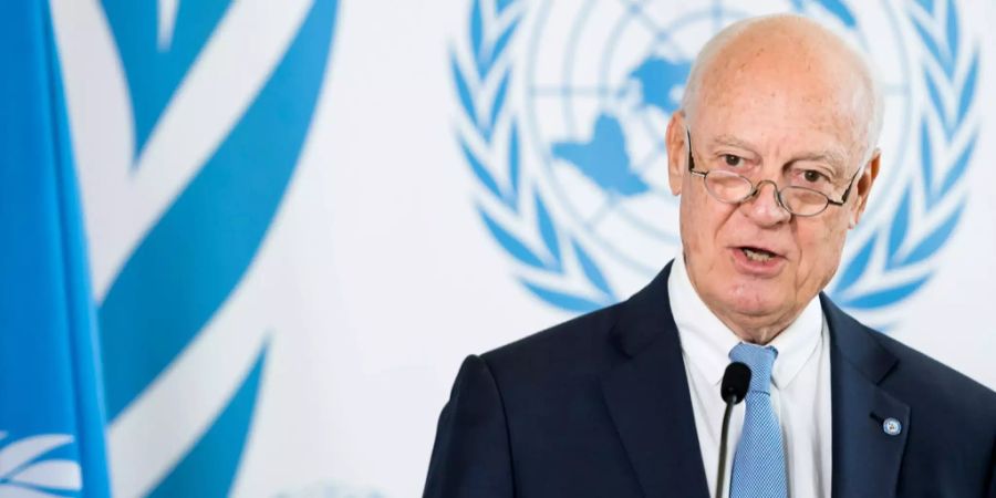 Staffan de Mistura, Uno-Syriengesandter.