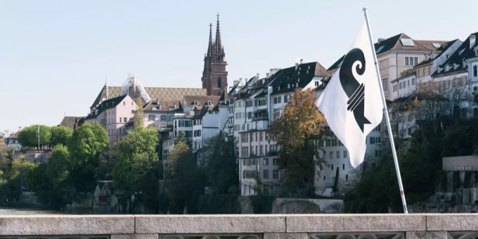 Ein Blick auf die Stadt Basel. Ein Blick auf die Stadt Basel.