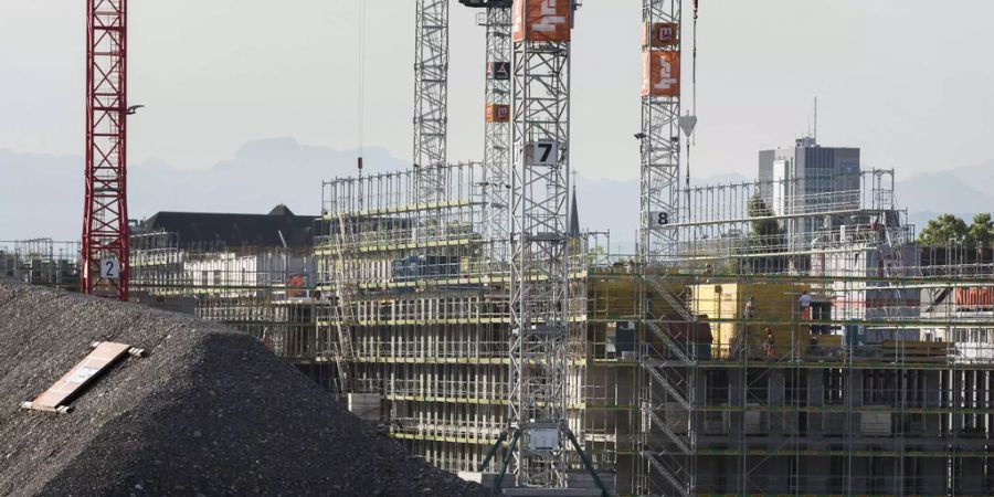 Baustelle des künftigen Polizei- und Justizzentrums von Zürich im August 2018 - Keystone