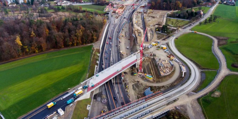 Stand November 2017: Der Bau der dritten Gubrist-Röhre kann beginnen.