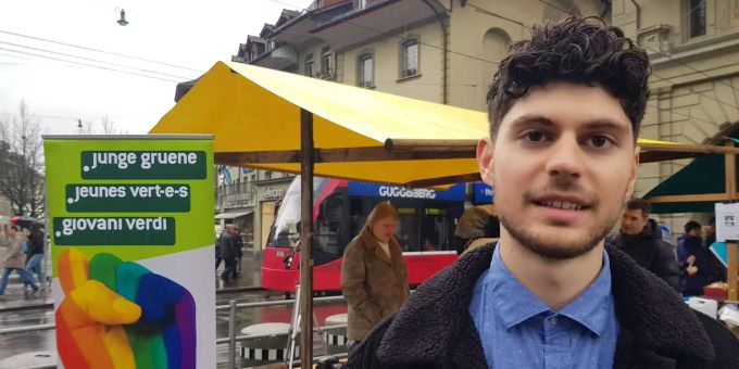 Kampagnenstart gegen das Geldspielgesetz - Junge Grüne casten Passanten für ihre Kampagne