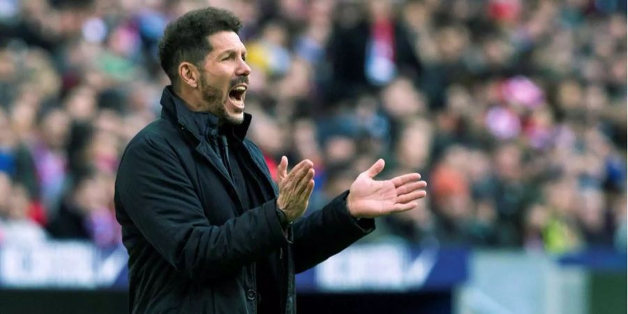 Atlético-Trainer Diego Simeone.