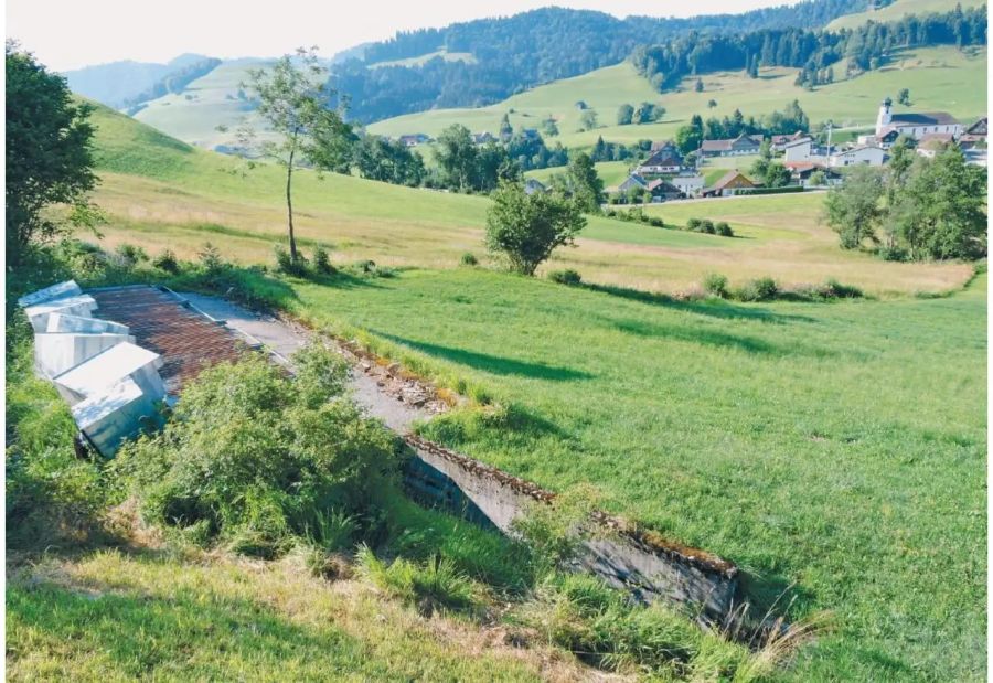 Ehemalige Schiessanlage der Gemeinde Mosnang