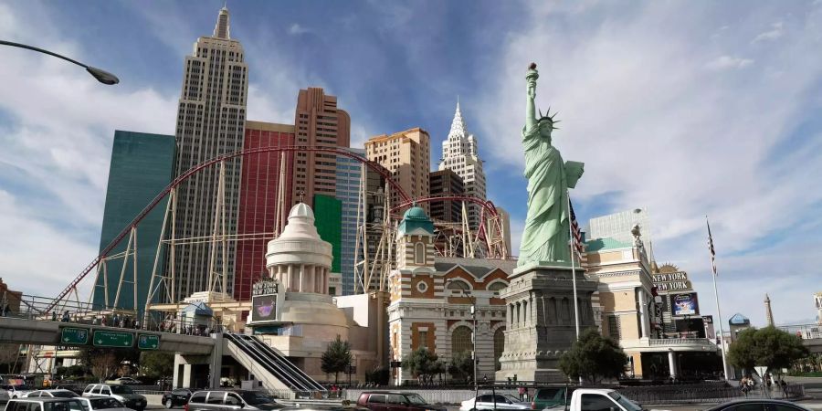 Eine Freiheitsstatue in Las Vegas.