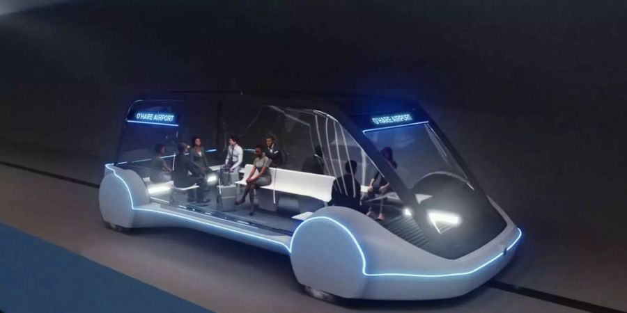 So soll das Hochgeschwindigkeit-Elektrofahrzeug aussehen, Bild: The Boring Company