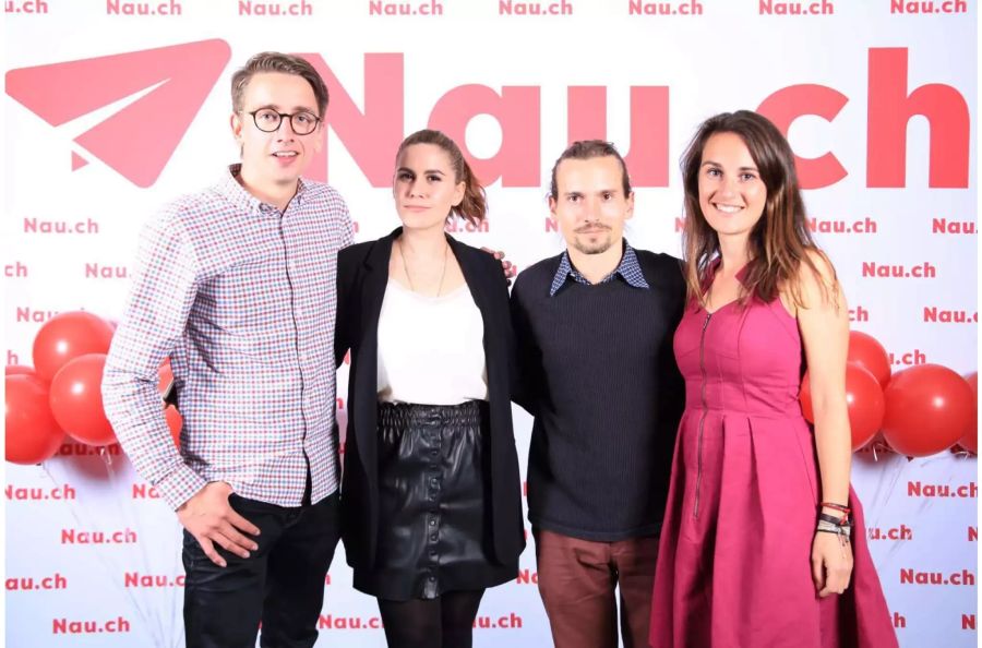 Von links: Pascal Scheiber, Deborah Rullo, Conradin Zellweger und Céline Brunner (Nau-Reporter Zürich)