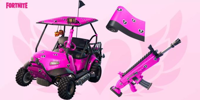 Die Kuschelherzen-Lackierung bei Fortnite. fortnite