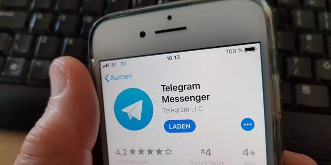 Die App Telegram.