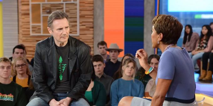 Liam Neeson gibt in einem Interview bei «Good Morning America» seine Rachegelüste an Schwarze zu. Liam Neeson in einem Interview bei «Good Morning America».