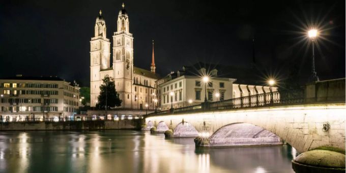 Das Grossmünster in Zürich. Das Grossmünster in Zürich.