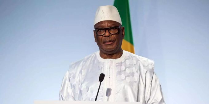 Ministerpräsident Soumeylou Boubèye Maïga bei einer Ansprache in Mali. Soumeylou Boubèye Maïga Mali