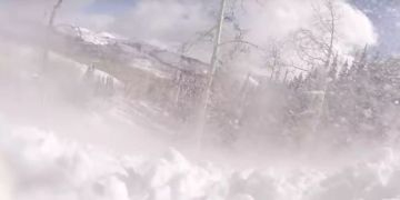 Freeskier Lawine