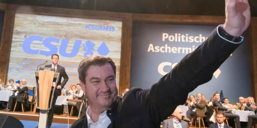 CSU-Chef Söder beim politischen Aschermittwoch in Passau