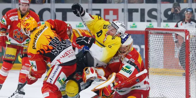 Tristan Scherwey geht für den SCB dorthin, wo es wehtut. SCB Scherwey