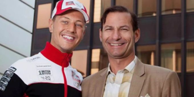 Töffpilot Dominique Aegerter und sein neuer Manager Oliver Imfeld. Dominique Aegerter Manager