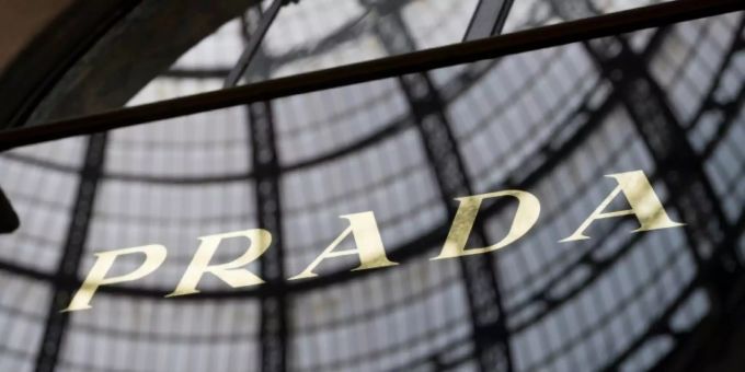 Das Logo der italienischen Luxusmarke Prada. Prada