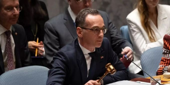 Bundesaussenminister Maas eröffnet eine Sitzung des UN-Sicherheitsrates in New York und mahnte dabei neue Anstrengungen für eine globale atomare Abrüstung an. Foto: Ralf Hirschberger Bundesaussenminister Maas eröffnet eine Sitzung des UN-Sicherheitsrates in New York und mahnte dabei neue Anstrengungen für eine globale atomare Abrüstung an. Foto: Ralf Hirschberger