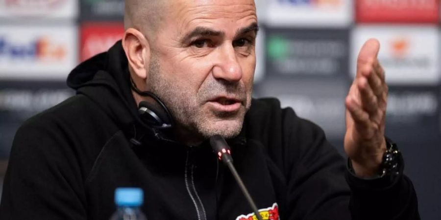 Kehrt auf die internationale Bühne zurück: Leverkusen-Coach: Peter Bosz. Foto: Marius Becker