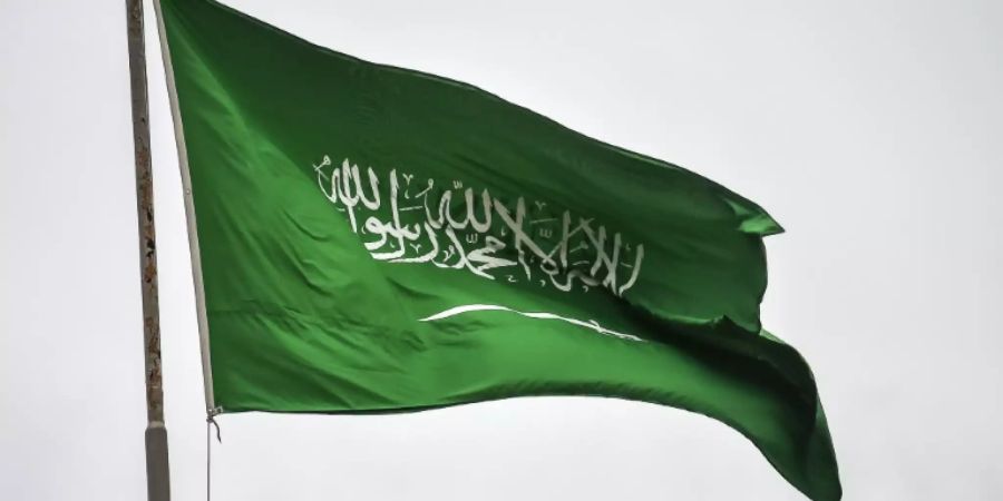 Die Flagge Saudi-Arabiens.