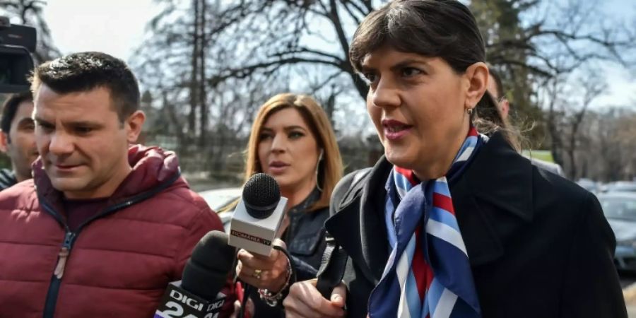 Kövesi Anfang März in Bukarest