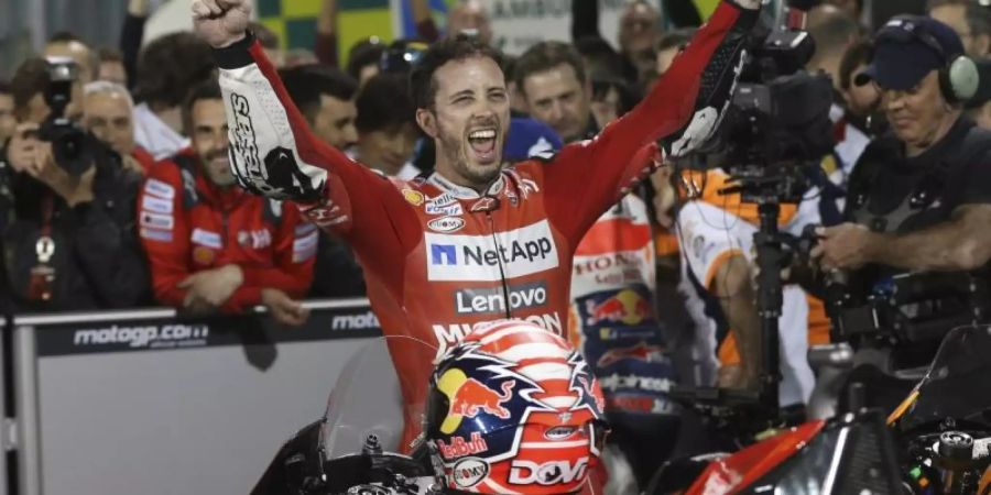 Ducati-Pilot Andrea Dovizioso siegte in Katar. Foto: Hanson Joseph/AP