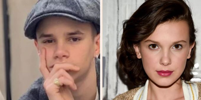Romeo Beckham und Millie Bobby Brown sind ein Paar. Millie Bobby Brown