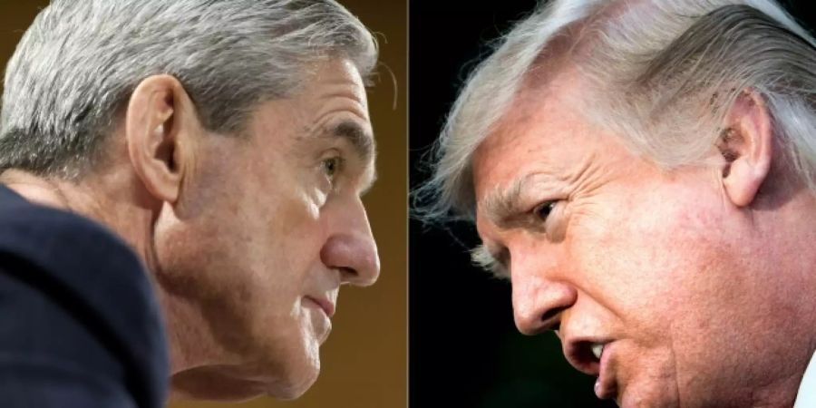 Sonderermittler Robert Mueller (l.) und Donald Trump