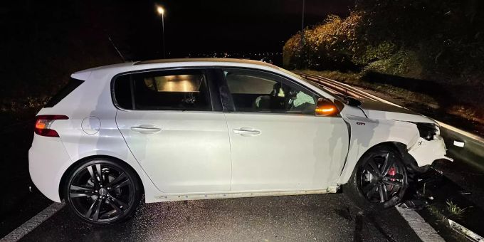 Der Autofahrer war alkoholisiert. Unfall