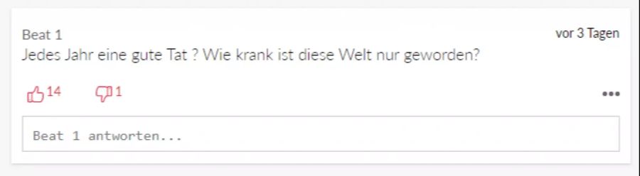 «Beat 1» macht sich Sorgen um die Welt.