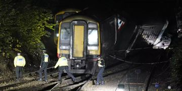Train accident in England