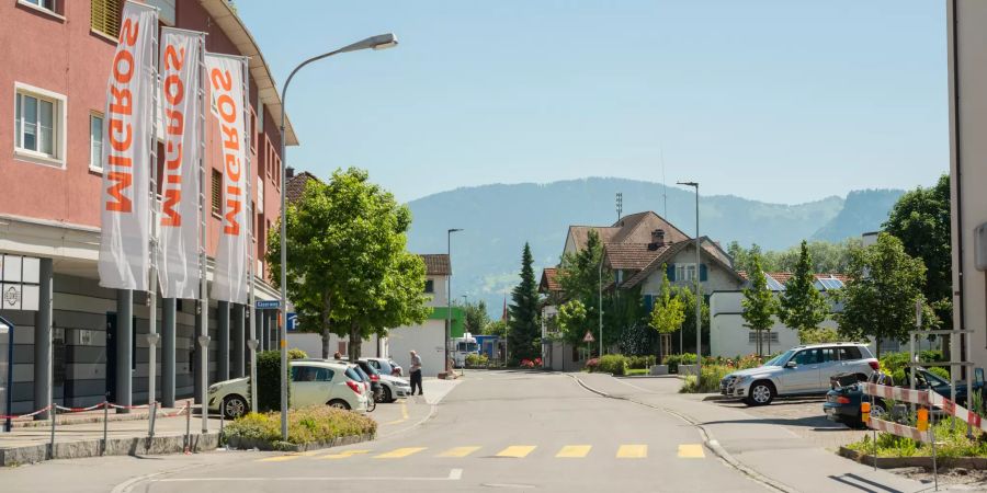 Die Hintere Kirchstrasse in Diepoldsau (SG).