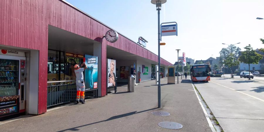 Der Busbahnhof Amriswil.