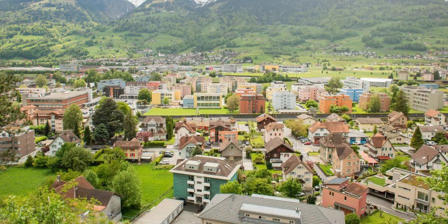 Die Ortsgemeinde Sargans im Kanton St. Gallen.