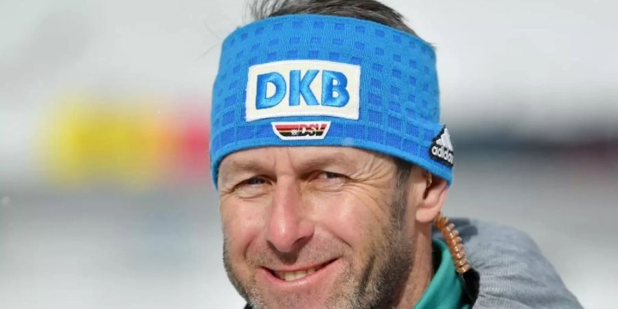 Hält nichts von einem sportlichen Boykott von Olympia in Peking: Mark Kirchner, Bundestrainer der Biathleten. Foto: Hendrik Schmidt/dpa