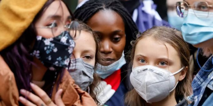 Greta Thunberg bei Protest in London Greta Thunberg bei Protest in London